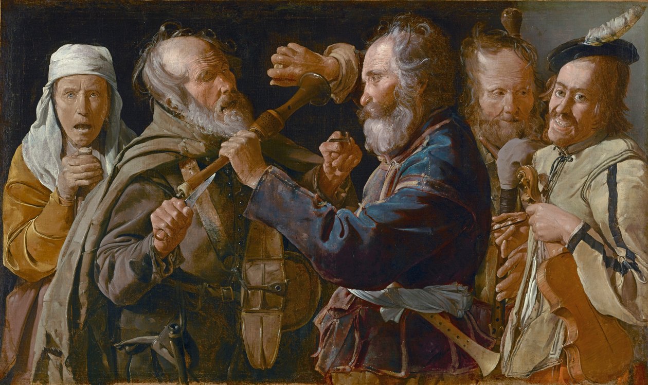 Kerjäläisten tappelu, noin 1625–1630 tekijältä Georges de La Tour
