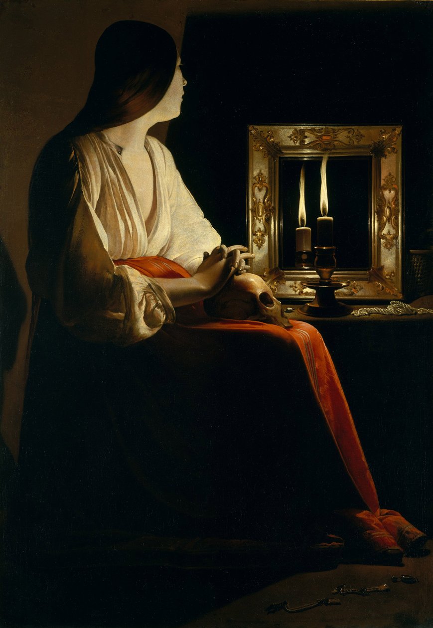 Katuva Magdalena, noin 1640 tekijältä Georges de La Tour