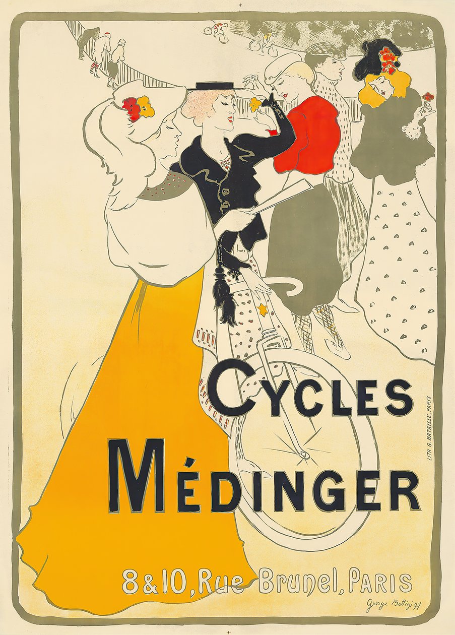 Cycles Médinger, 1897. tekijältä Georges Alfred Bottini