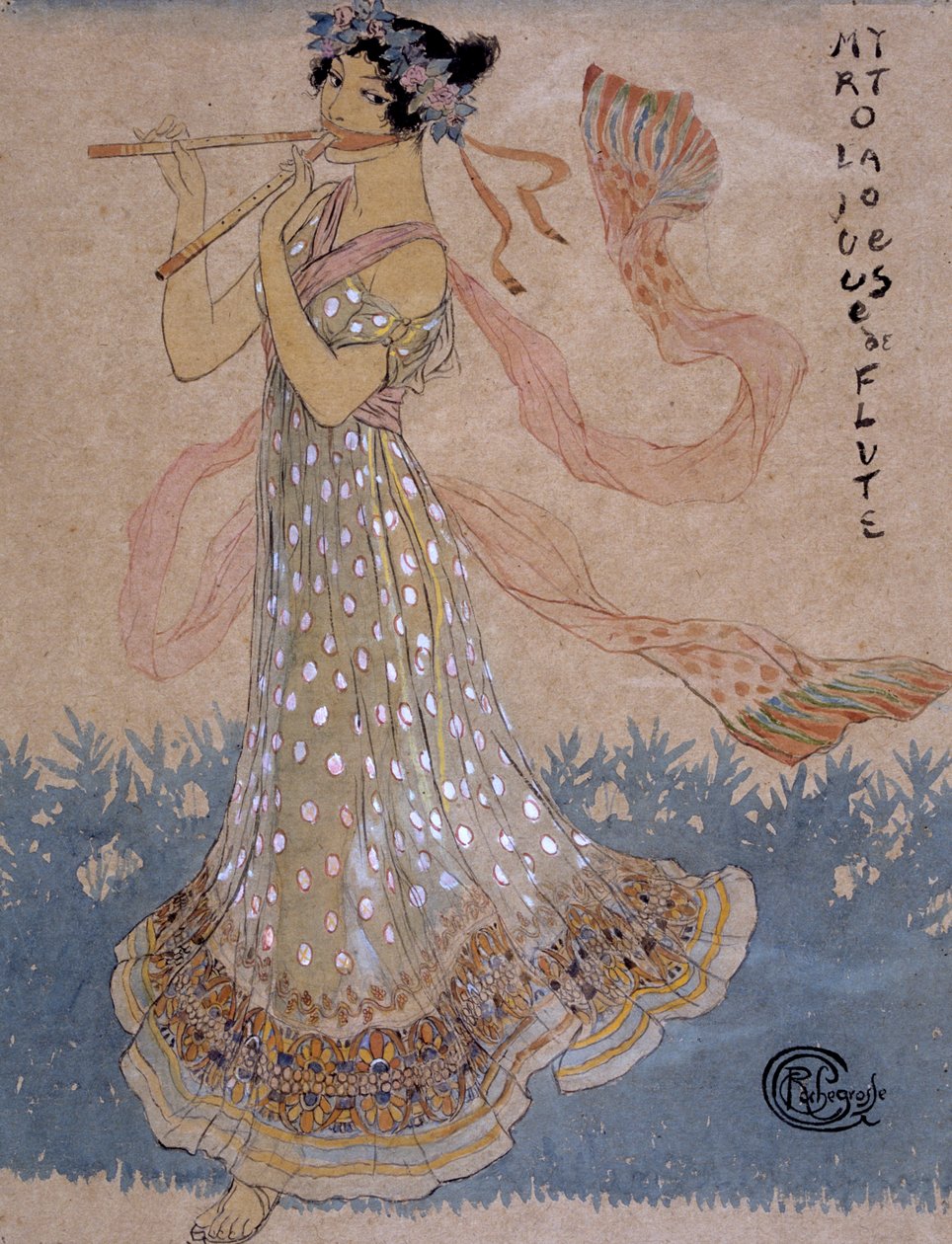 Nuori muusikko, 1900-luku tekijältä Georges Antoine Rochegrosse