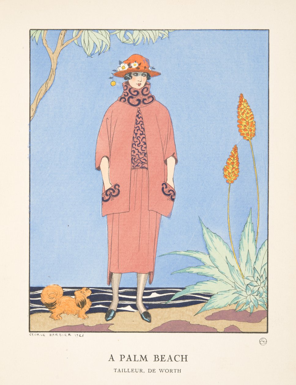 Palm Beach, muotilevyjen kokoelmasta tekijältä Georges Barbier