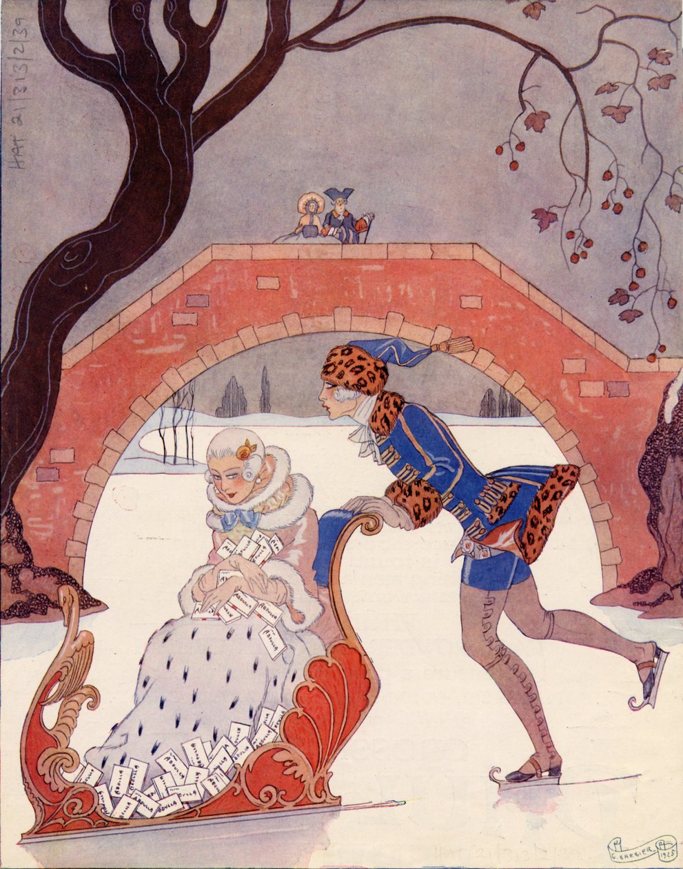 Abdulla-savukkeet, 1925 tekijältä Georges Barbier