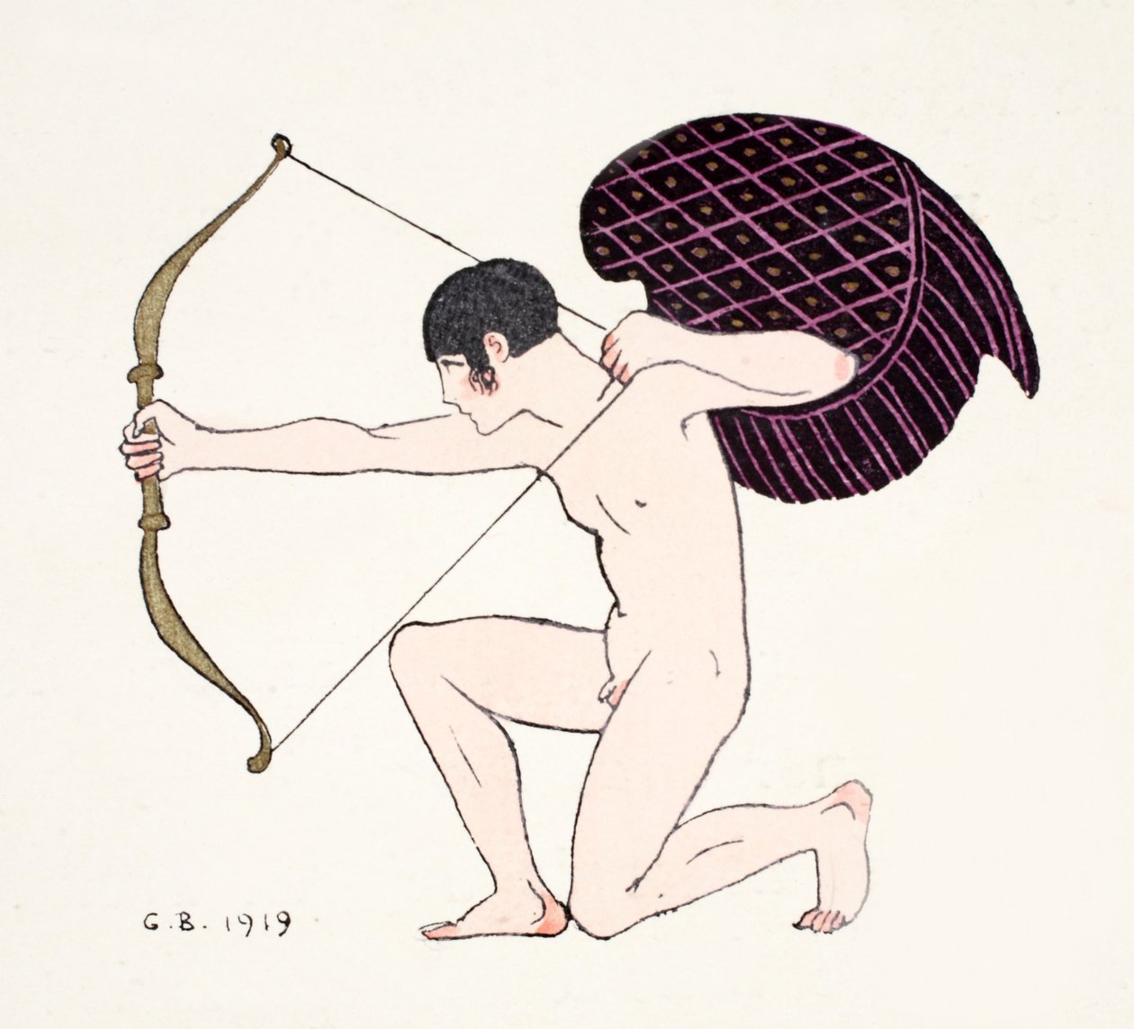 Cupid 1919 (pokuorokuva) tekijältä Georges Barbier