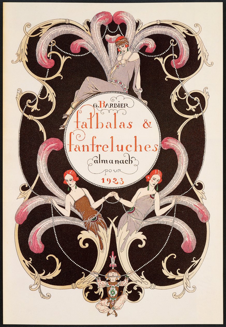 Falbalas et Franfreluches, muotialmanakka tekijältä Georges Barbier