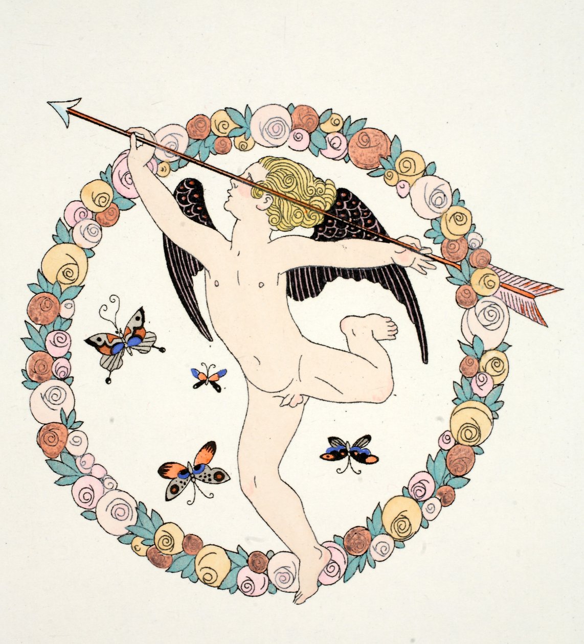 Etukappale elokuvassa "Falbalas and Fanfreluches, Almanac of Present, Past and Future Modes" tekijältä Georges Barbier