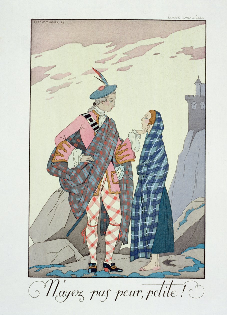 Älä pelkää, pikkuinen! 1922 (pochoor print) tekijältä Georges Barbier