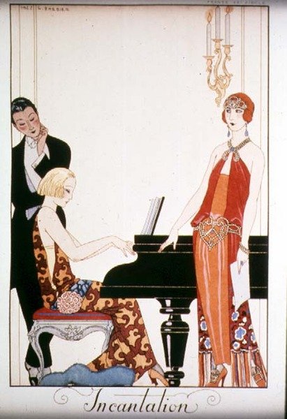 Loitsukuvitus Gazette du Bon Tonille tekijältä Georges Barbier