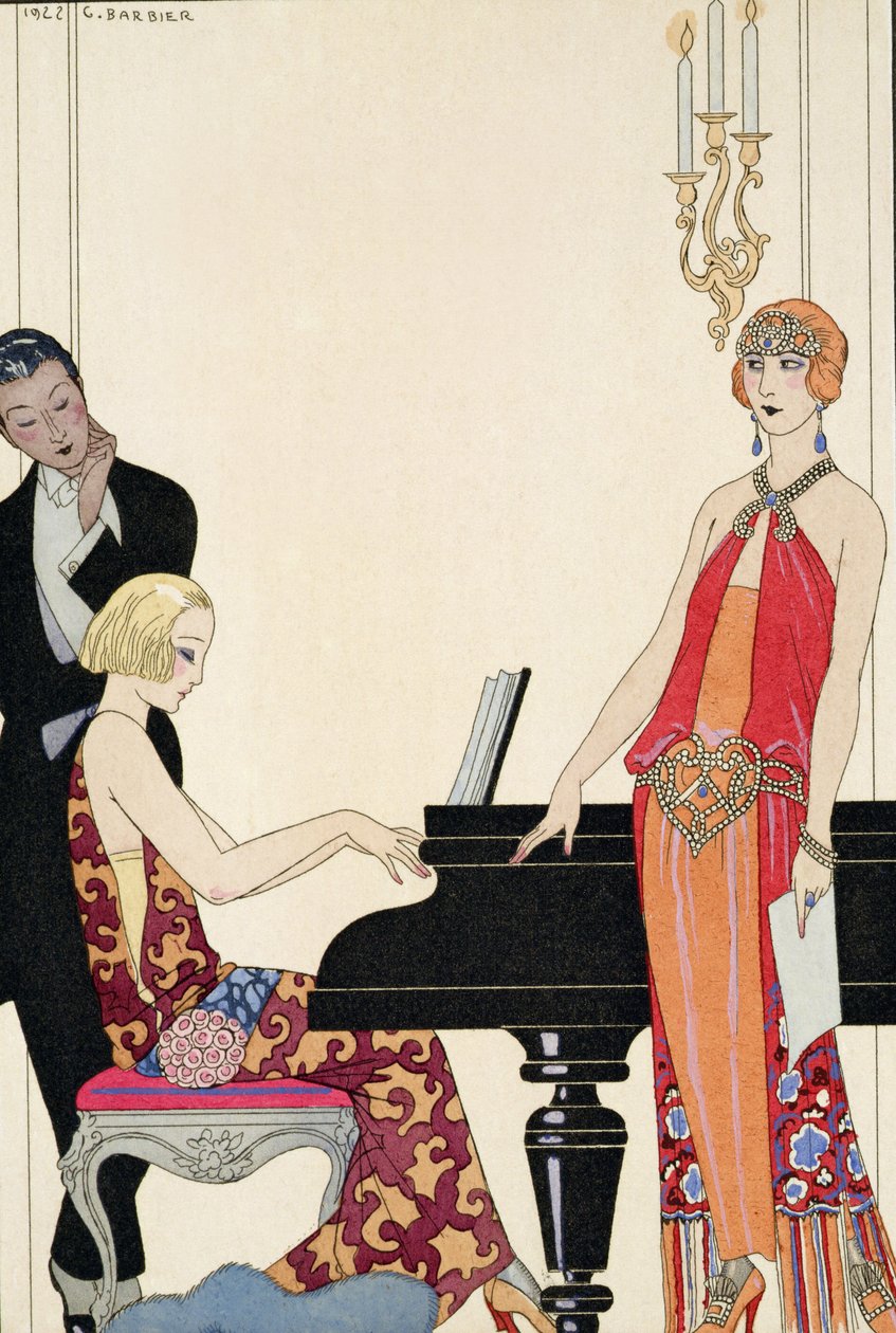 Loitsu, kuvitus Gazette du Bon Tonille tekijältä Georges Barbier