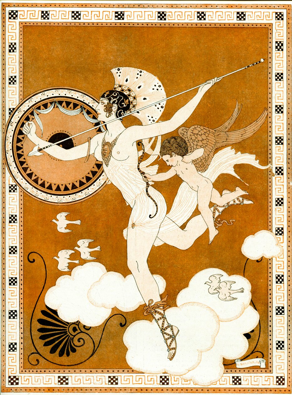 Amazon 1916 (stensiili) tekijältä Georges Barbier