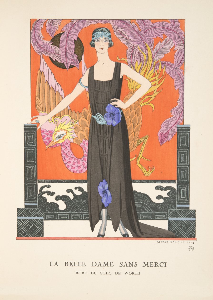 La Belle Dame Sans Merci, muotilevyjen kokoelmasta tekijältä Georges Barbier