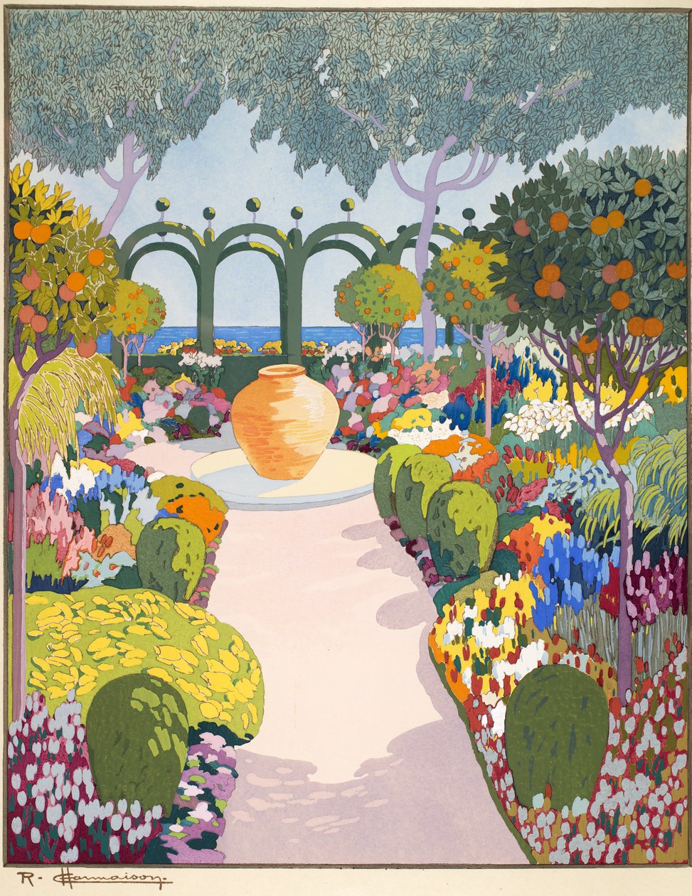Jar, pubi. Pariisi 1919 (stensiiliprintti) tekijältä Georges Barbier