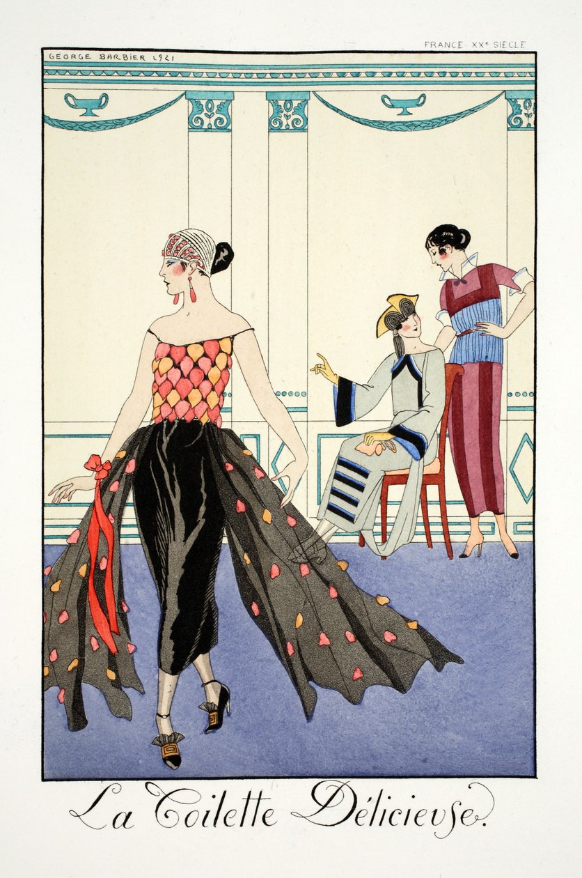 The Delicious Toilet, "Falbalas ja Fanfreluches, nykyajan, menneisyyden ja tulevaisuuden almanakka" tekijältä Georges Barbier