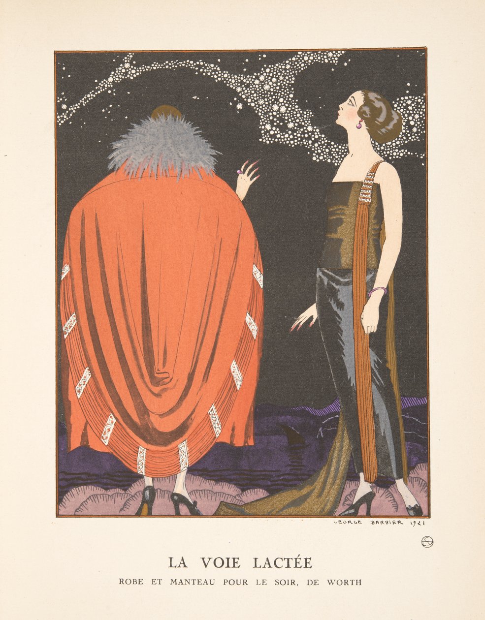 Linnunrata, muotilevyjen kokoelmasta tekijältä Georges Barbier