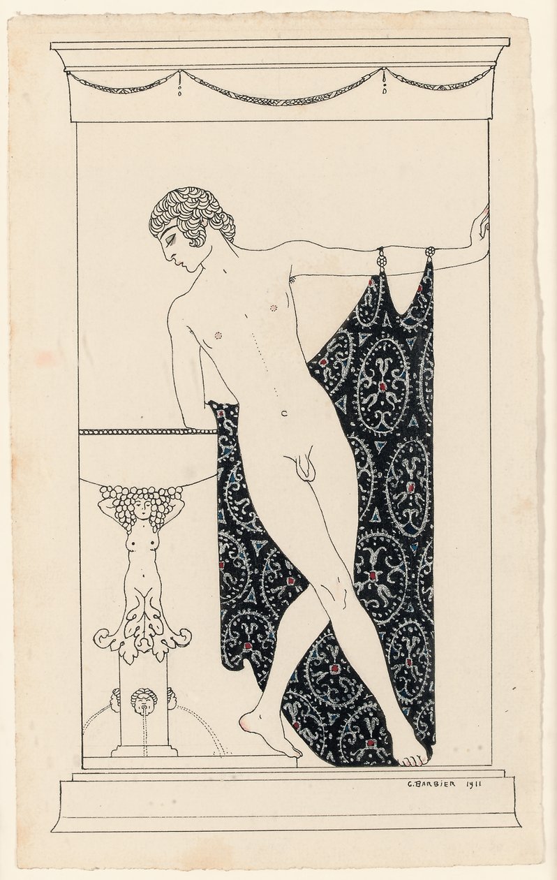Nijinsky elokuvassa Narcissessa tekijältä Georges Barbier
