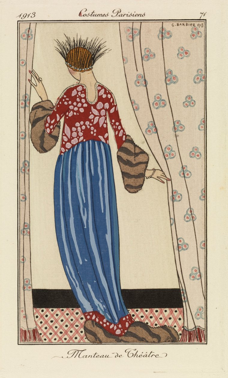 Levy 71 Costumes Parisiensista tekijältä Georges Barbier