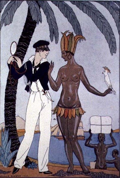 Kaunis Alkuperäinen tekijältä Georges Barbier