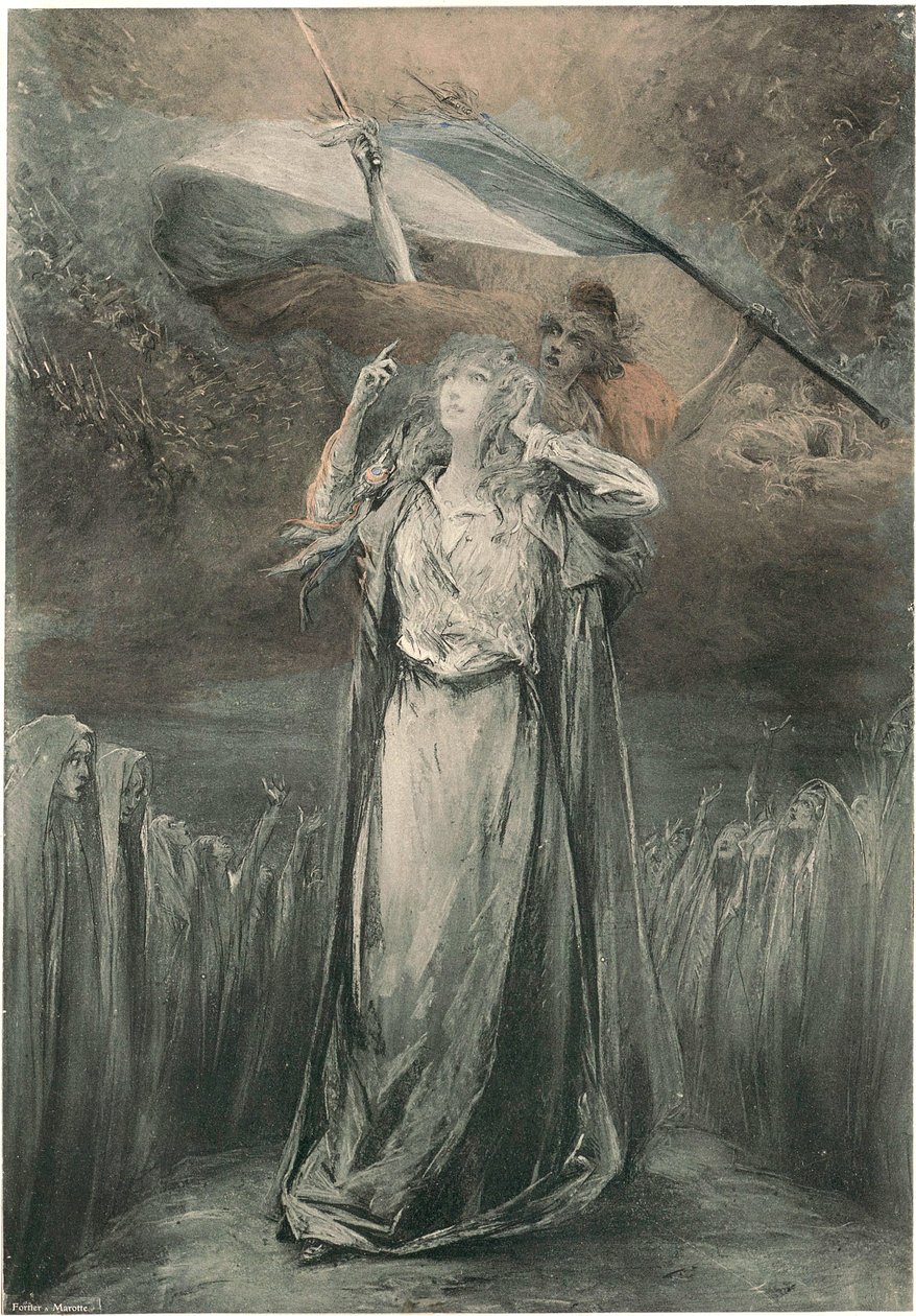 Georges Jules Victor Clairin - Théroigne de Méricourt - Théroigne de Méricourt tekijältä Georges Clairin