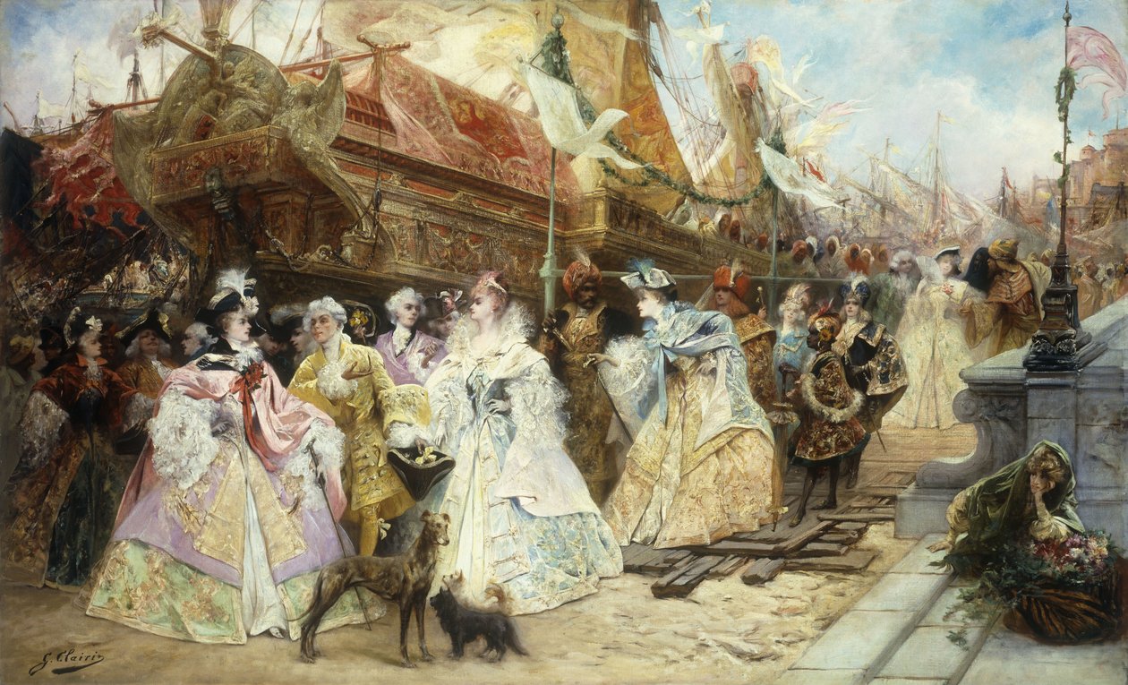 Kuninkaallinen seurue tekijältä Georges Clairin