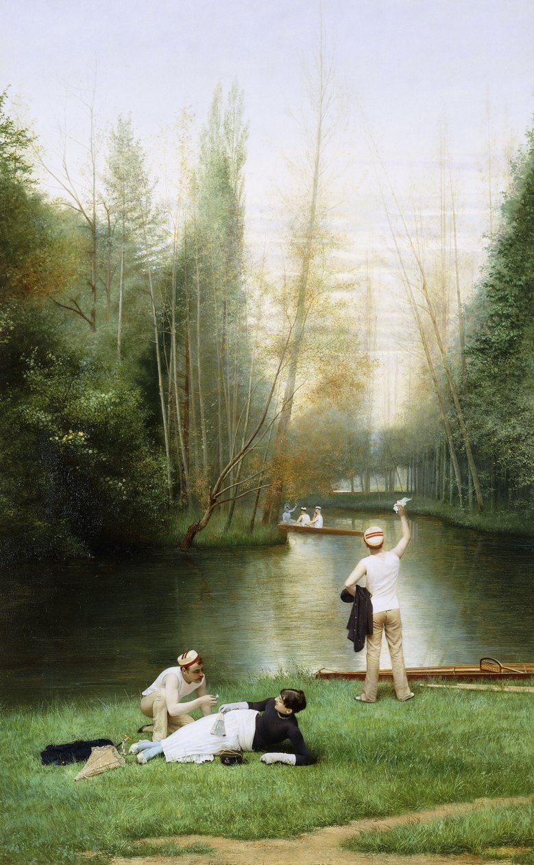 Flirttailu, 1885 tekijältä Georges Croegaert