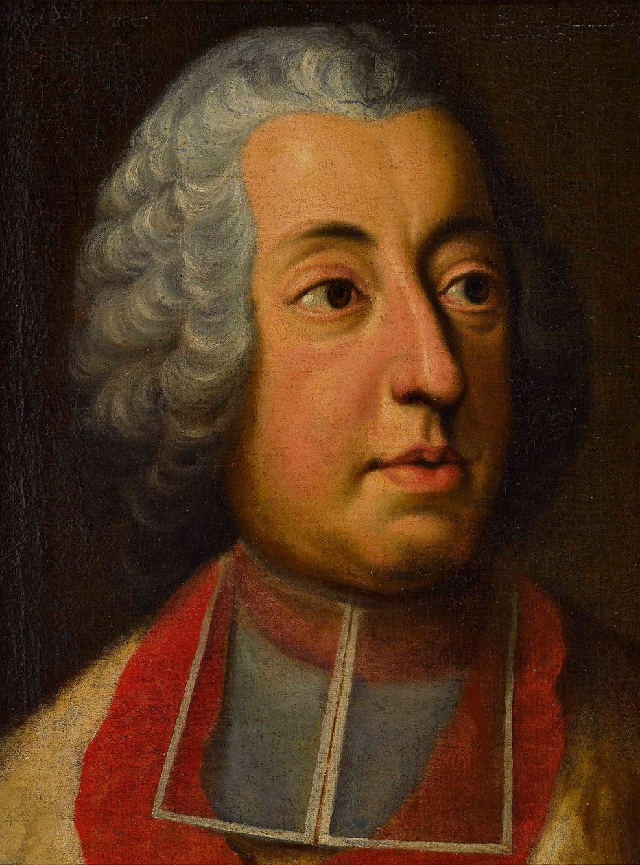 Baijerin kardinaali Johann Theodor (1703-1763) - George Desmarees (1697-1776). Öljy kankaalle Mitat : 44x33 cm Yksityiskokoelma tekijältä Georges Desmarées