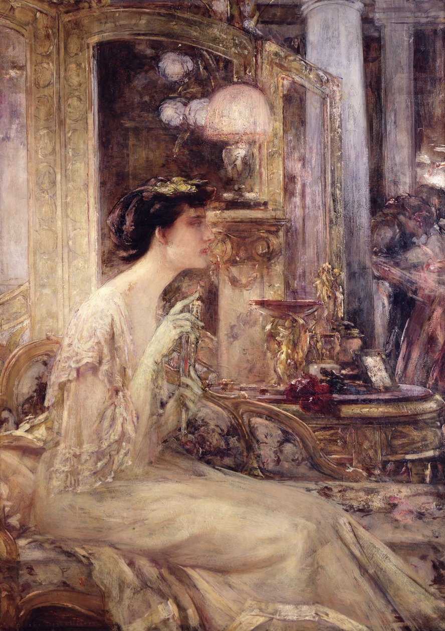Mademoiselle B (öljy kankaalle) tekijältä Georges Desvallieres