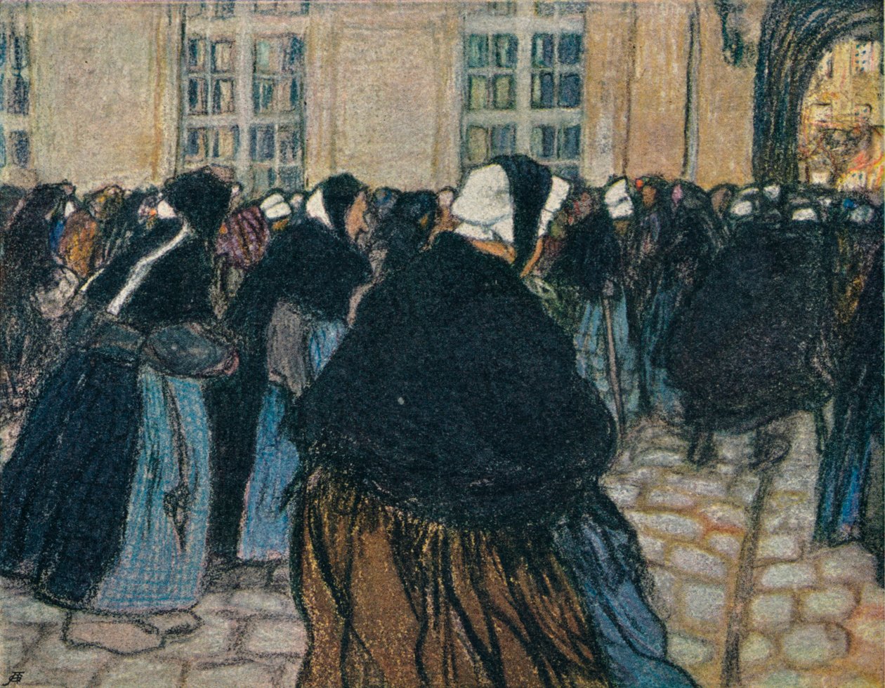Paluu Hospice De La Salpetriereen, vuodelta 1911 tekijältä Georges Dupuis