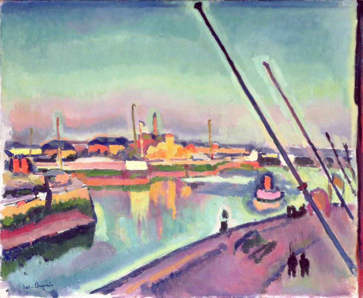 Quai Notre-Dame, Le Havre, 1908 tekijältä Georges Dupuis
