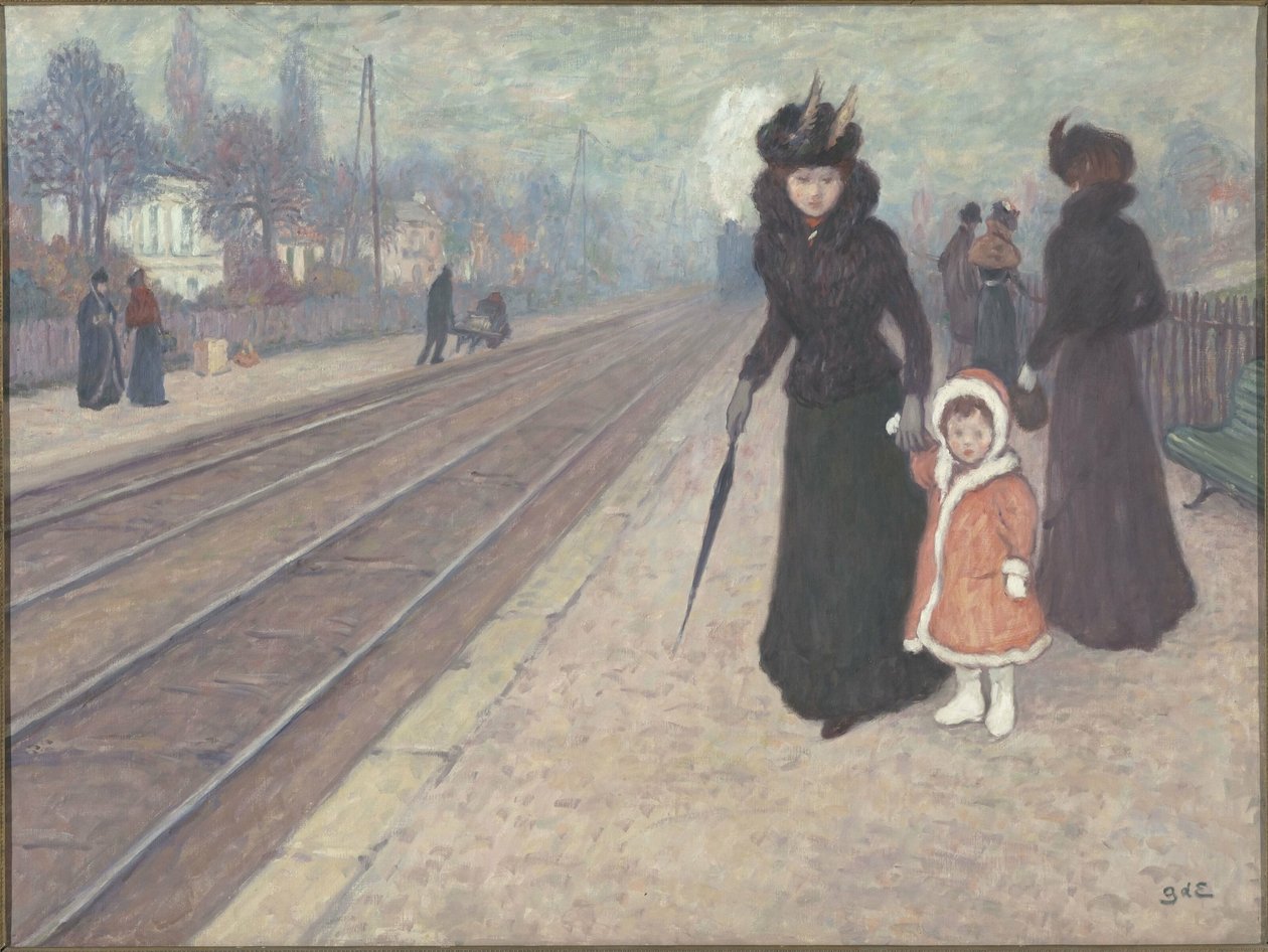 Esikaupunkiasema, 1896-1897. tekijältä Georges Espagnat de