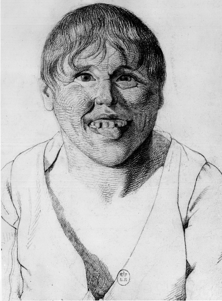 Kretiini, -in ""Study of the Physiognomy of Aliens"", piirros Gabriel tekijältä Georges Francois Gabriel