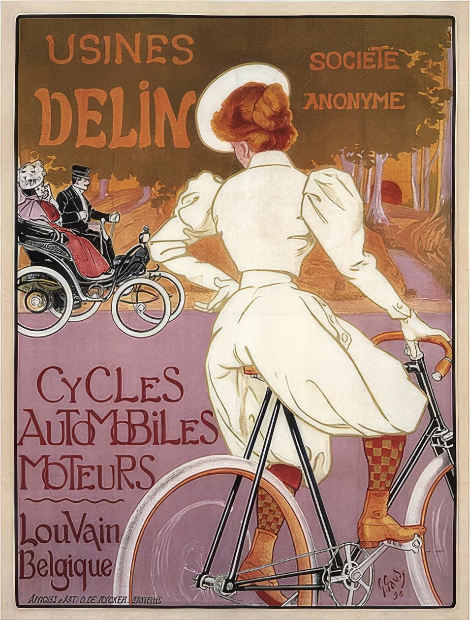 Delin Cycles Automobiles Moteurs. 1898 tekijältä Georges Gaudy