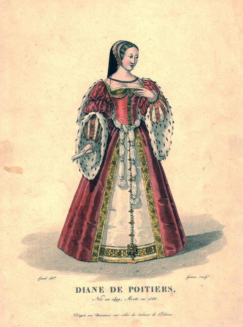 Diane de Poitiers, 1800-luvun alku. tekijältä Georges Jacques Gatine