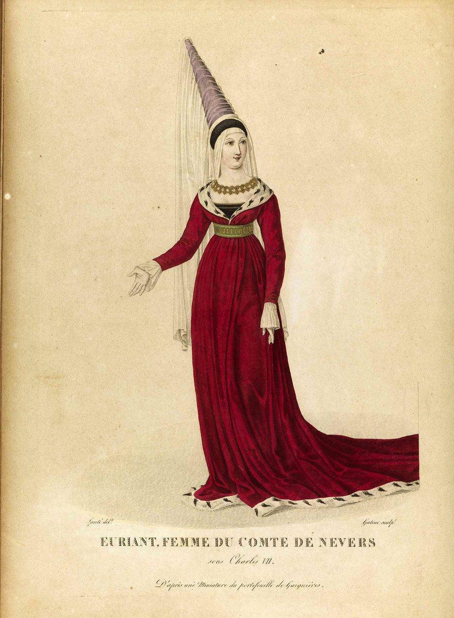 Euryanthe - Gatine, Georges Jacques (1773-1831) - 1700-luvun loppu. - Etsaus, akvarelli - Yksityiskokoelma tekijältä Georges Jacques Gatine