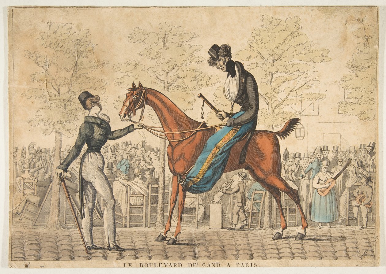 Boulevard de Gand Pariisissa, 1800-luku. tekijältä Georges Jacques Gatine