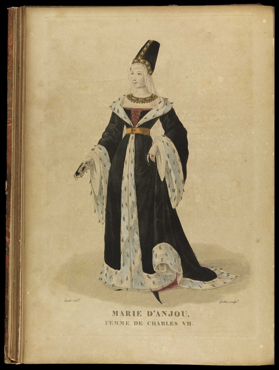 Marie Anjou, Ranskan kuningatar, 1700-luvun loppu. tekijältä Georges Jacques Gatine