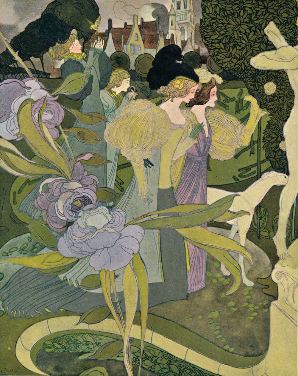 The Gardens of Armide, c1888-1898, 1898 tekijältä Georges Joseph van Sluijters