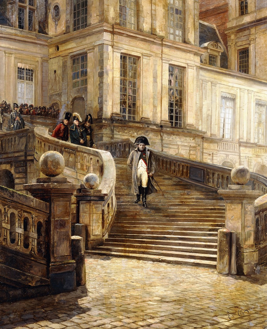 Napoleonin luopuminen, n. 1890-1899 tekijältä Georges Jules Auguste Cain