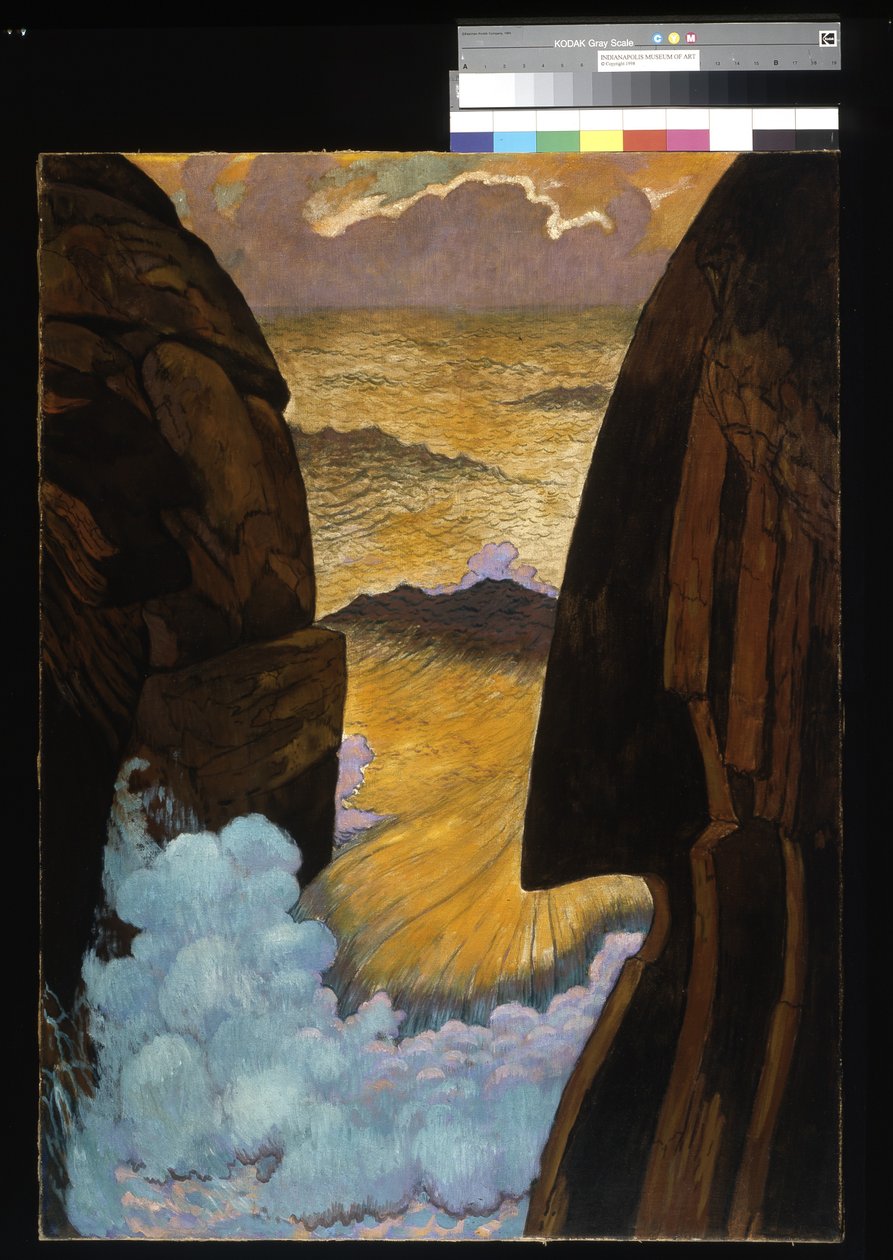 Vorhor, The Green Wave (munan tempera kankaalle) tekijältä Georges Lacombe