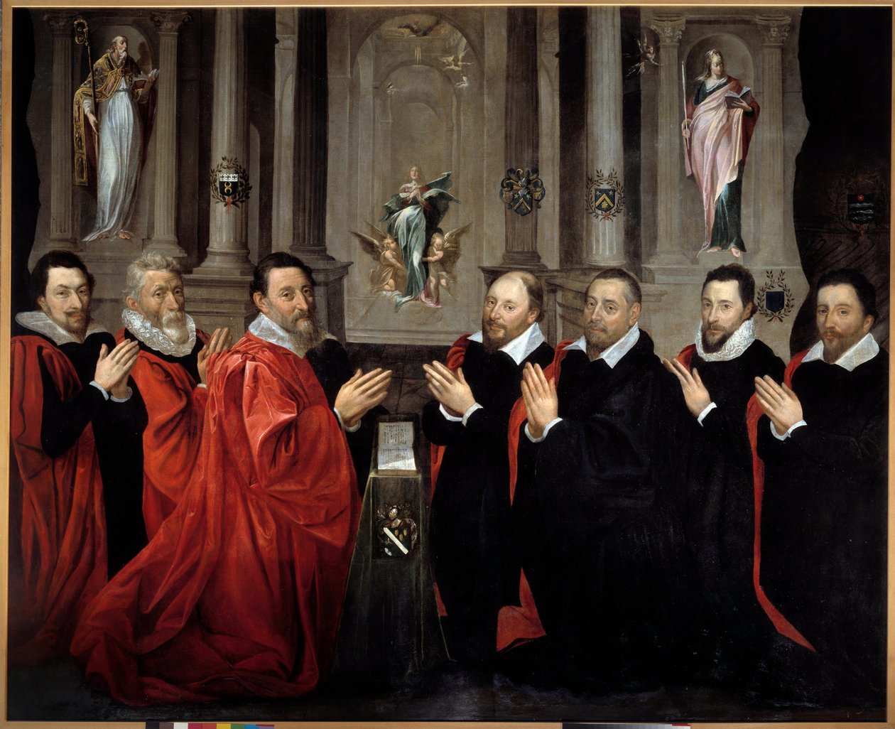 Kauppiaiden ja Pariisin kaupungin echevinien esiäänestys vuonna 1611. Georges Lallemantin (1575-1635) maalaus tekijältä Georges Lallemand