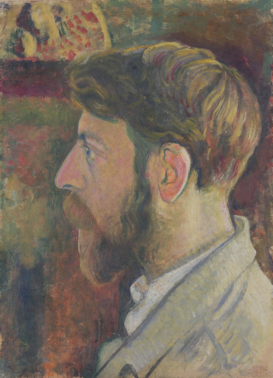 Omakuva profiilissa, n. 1900-05 tekijältä Georges Lemmen