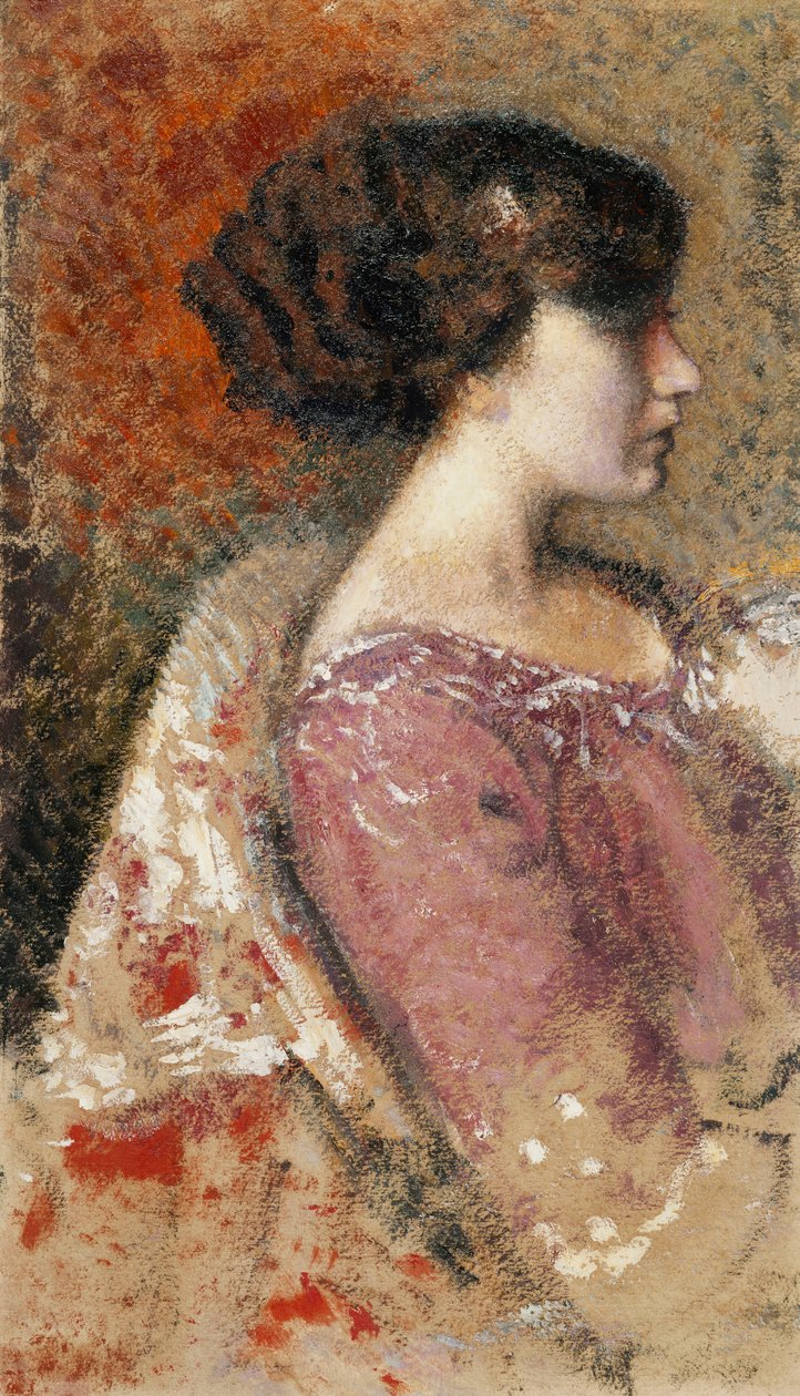 Nuoren tytön muotokuva; Portrait de Jeune Fille - Nuoren tytön muotokuva, tekijältä Georges Lemmen