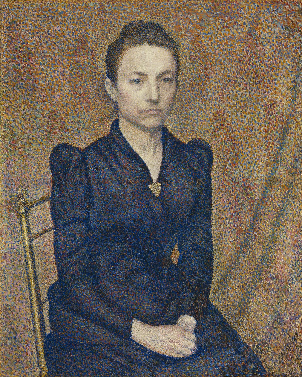 Taiteilijan sisaren muotokuva, 1891 tekijältä Georges Lemmen