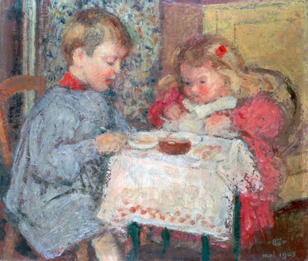 Dolls Dinner Party, 1905 tekijältä Georges Lemmen
