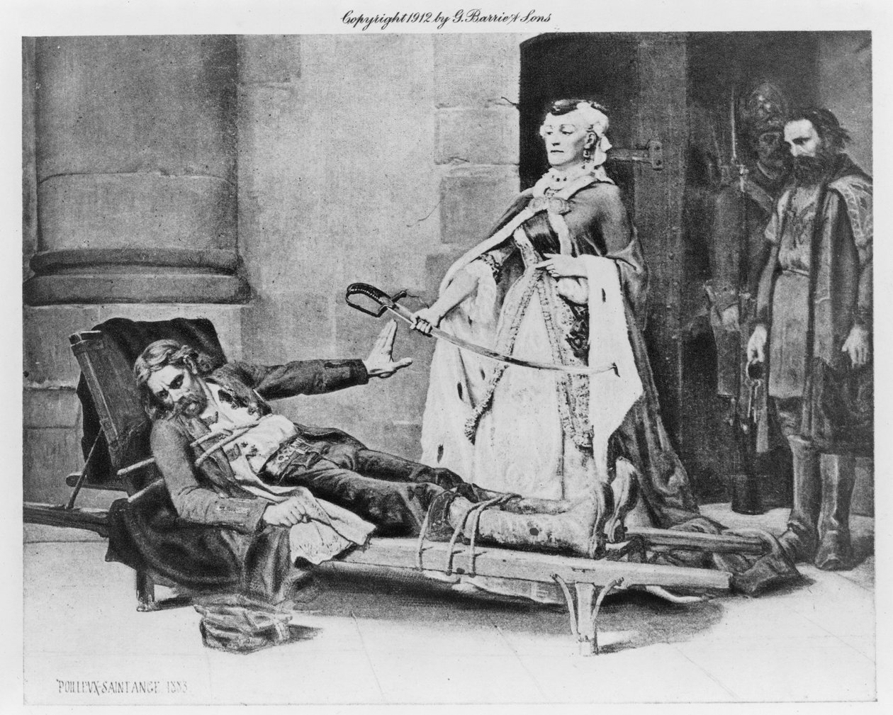 Tadeusz Kosciuszko kieltäytyi Katariina II:n tarjoamasta miekkasta, 1883 tekijältä Georges Louis Poilleux Saint Ange