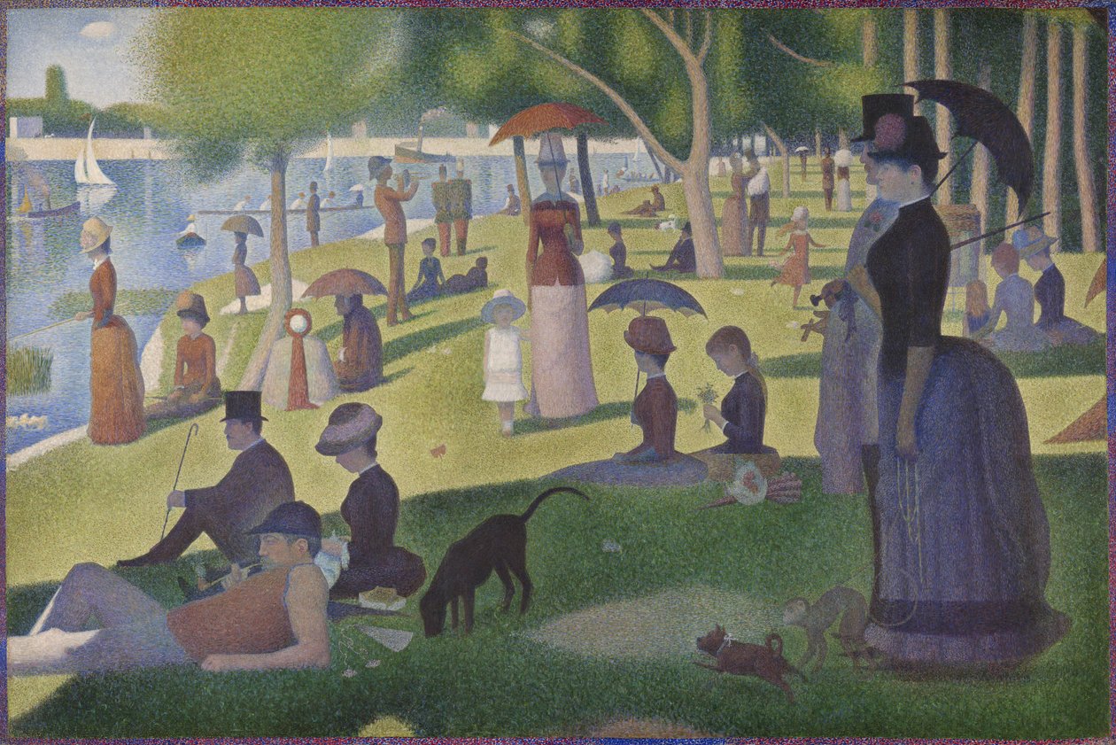 Sunnuntai La Grande Jattessa, 1884-86 tekijältä Georges Pierre Seurat