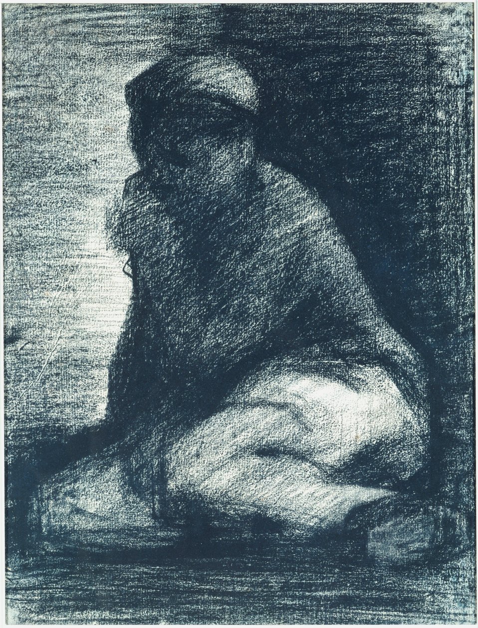 Nuori mies hiipivässä, n. 1882 tekijältä Georges Pierre Seurat