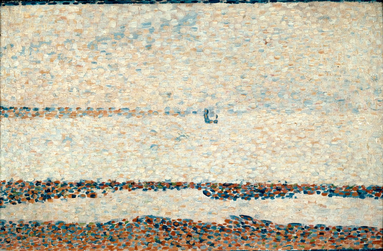 Ranta Gravelinesissa, 1890 tekijältä Georges Pierre Seurat