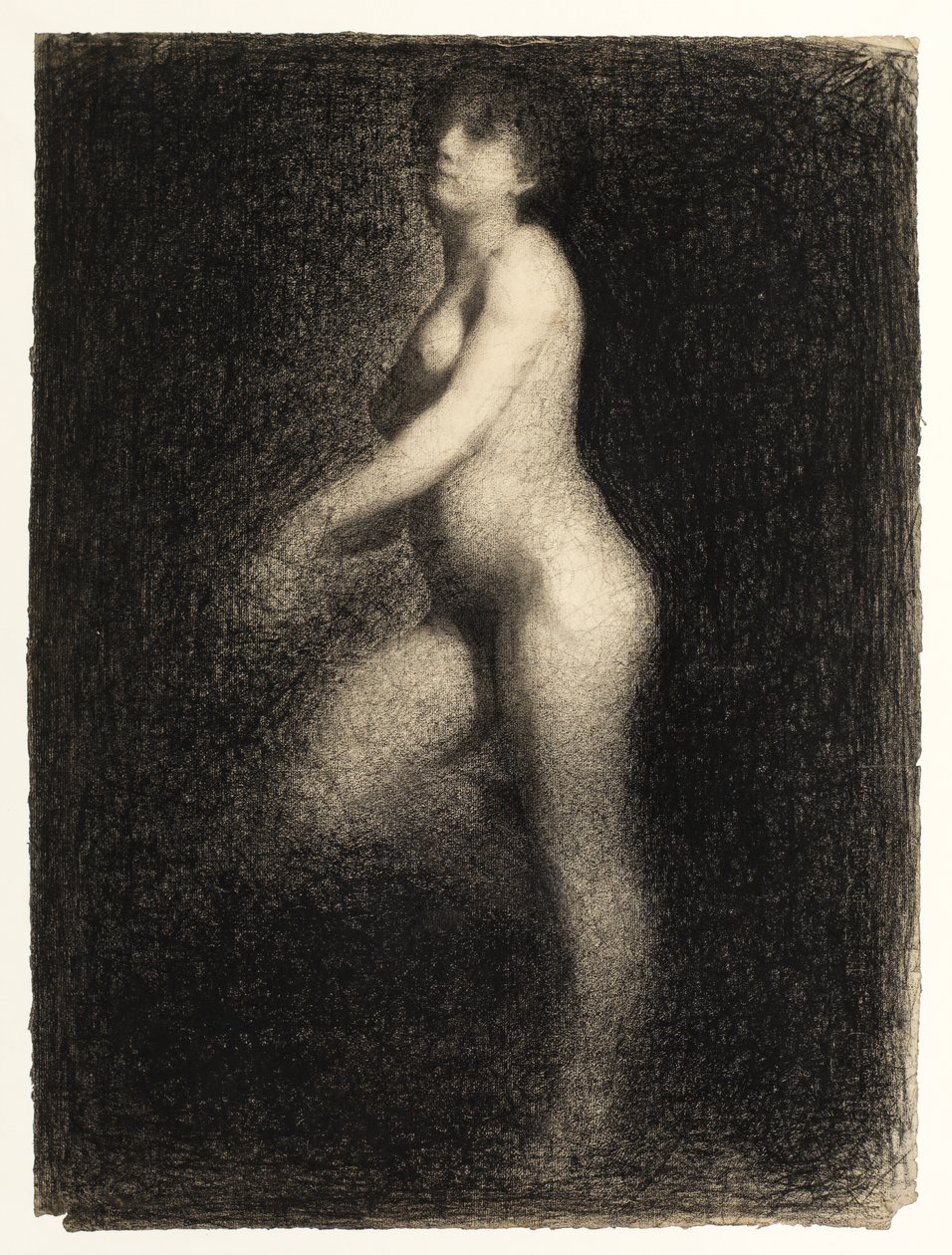Nainen alastonkuva, n. 1879-1881 tekijältä Georges Pierre Seurat