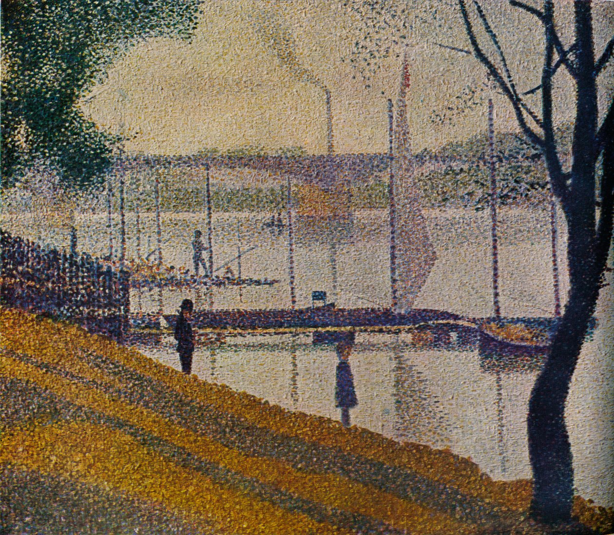 Courbevoien silta, 1886 tekijältä Georges Pierre Seurat