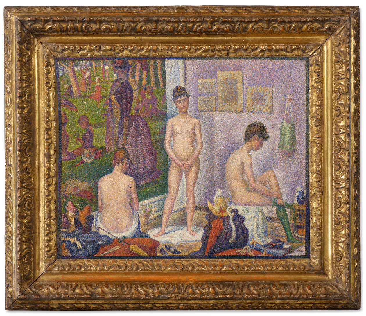 Les Poseuses, Ensemble (pieni versio) tekijältä Georges Pierre Seurat