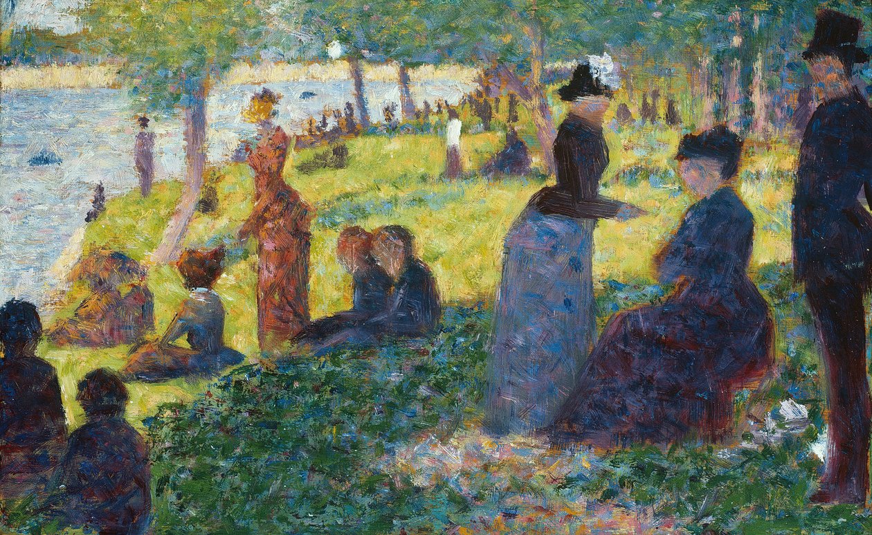 Öljypiirros La Grande Jattelle, 1884. tekijältä Georges Pierre Seurat